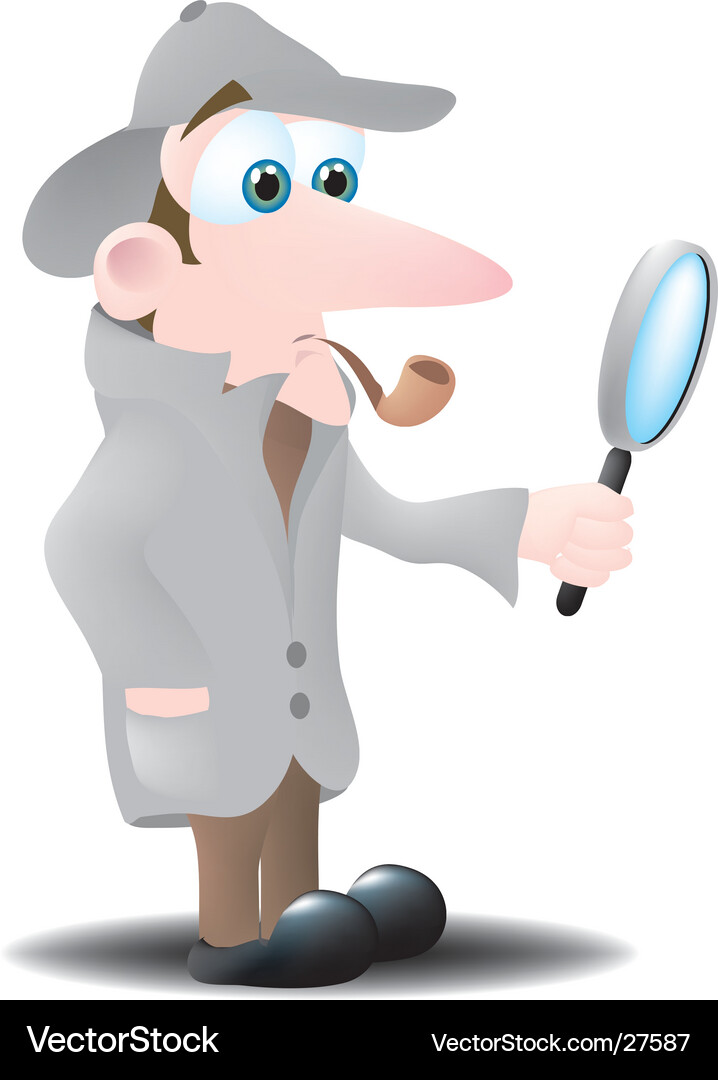 Detective's Case Vector Image