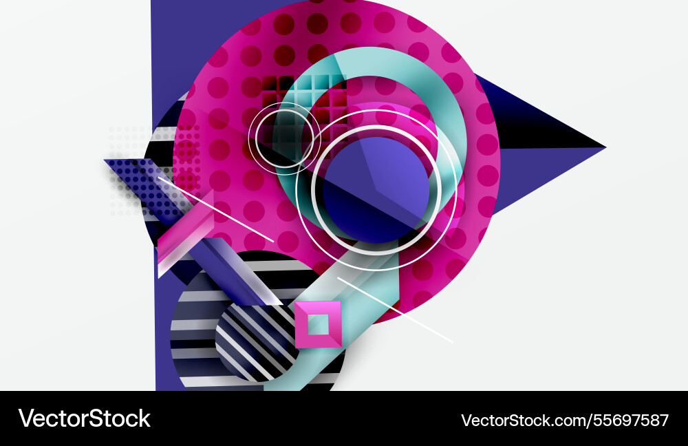Dynamic complex geometric abstract background Dynamic complex geometric abstract background Vector Image
