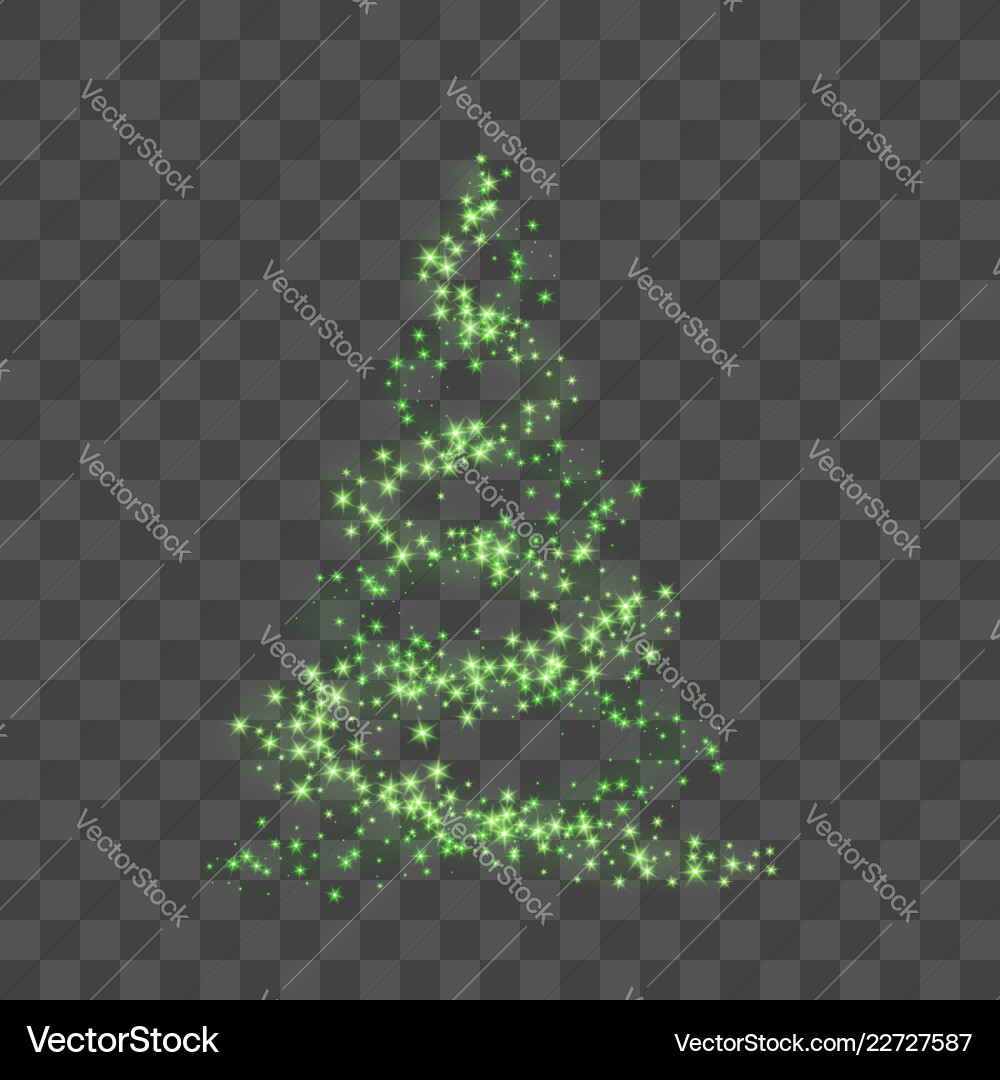 Grüner Weihnachtsbaum auf transparentem Hintergrund Grüner Weihnachtsbaum auf transparentem Hintergrund vektorbild
