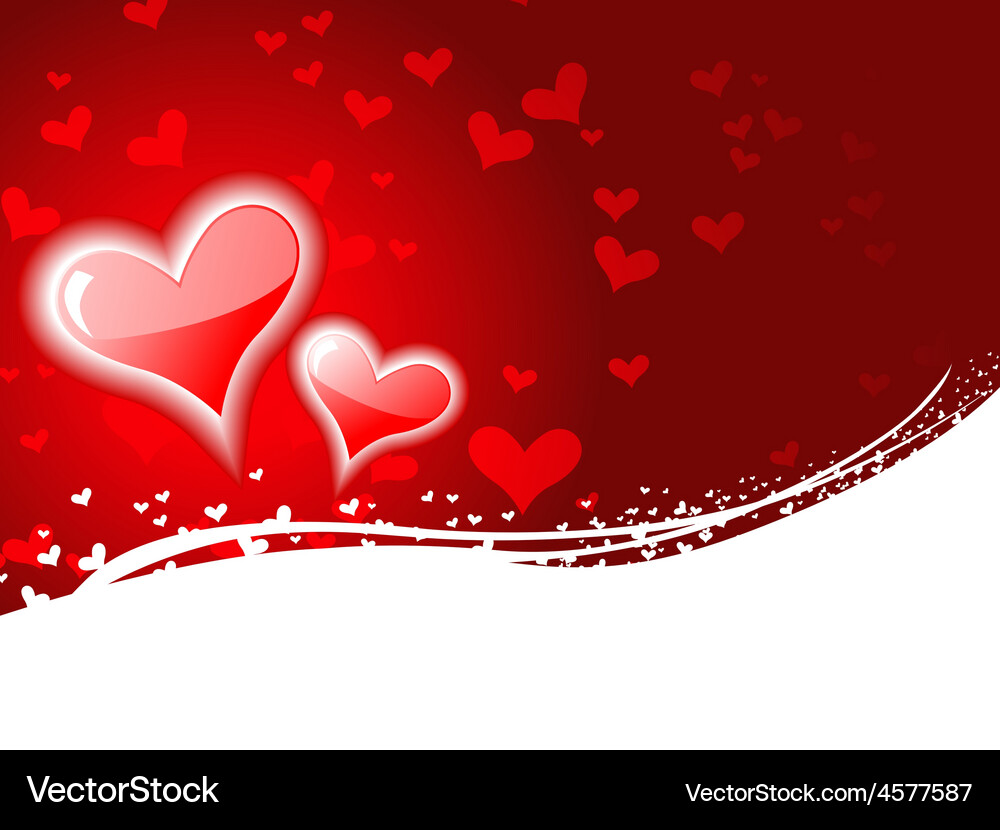 Heart background with space for text Vector Image