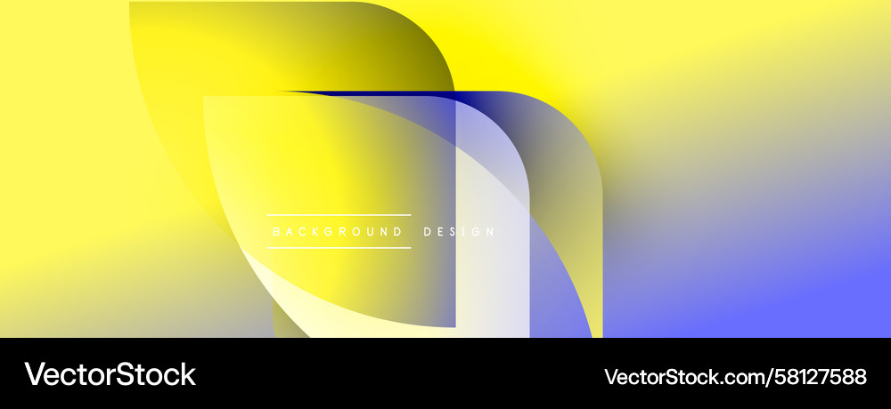 Abstract Flowing Gradient Shapes Vector Image