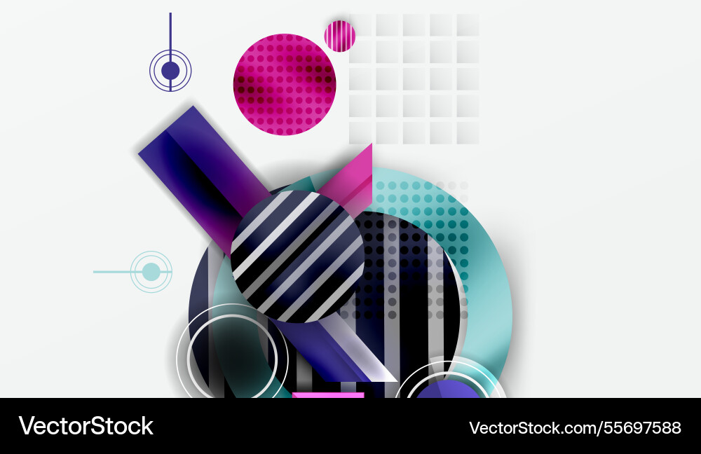 Dynamic complex geometric abstract background Dynamic complex geometric abstract background Vector Image