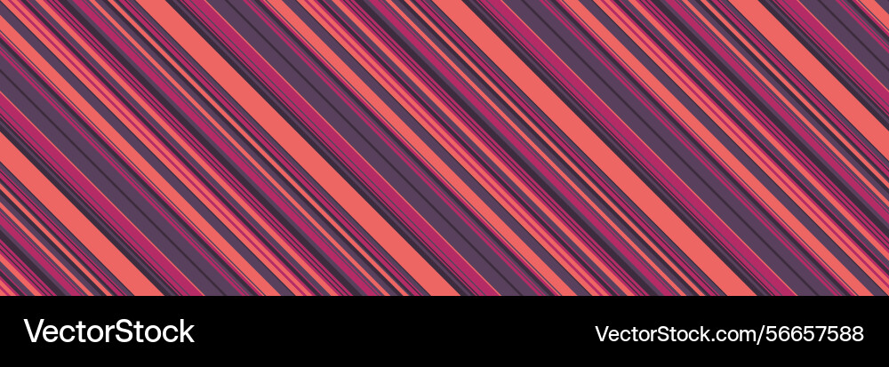 Dynamic diagonal stripes in coral mauve and deep Vector Image