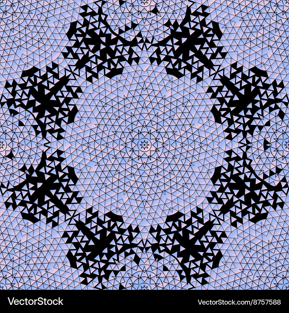 Graphic triangles pattern vector image