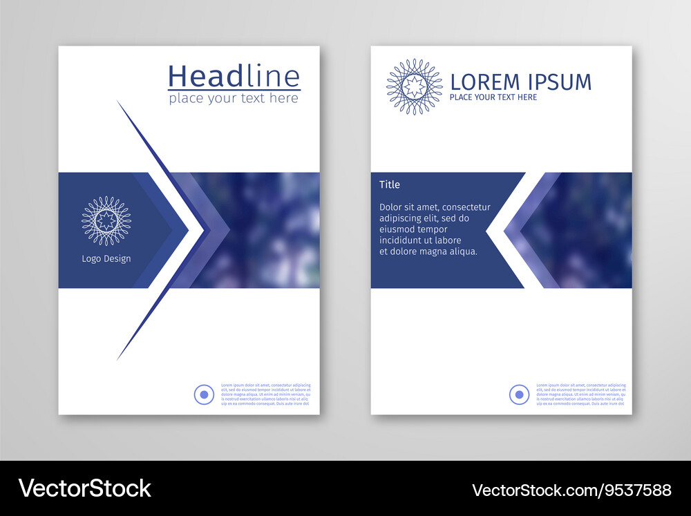 Modern Business Brochure Template Vector Image
