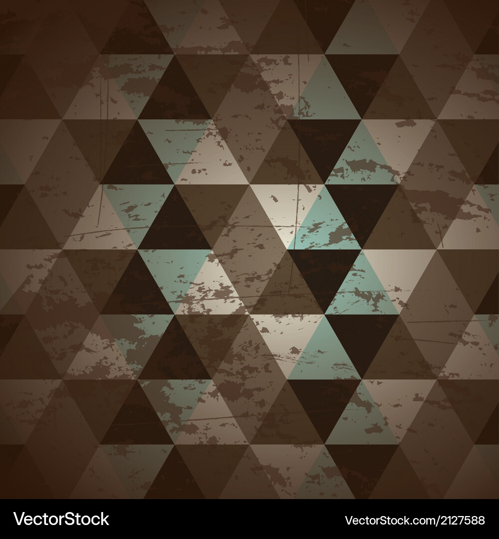 Retro label over pattern background Vector Image