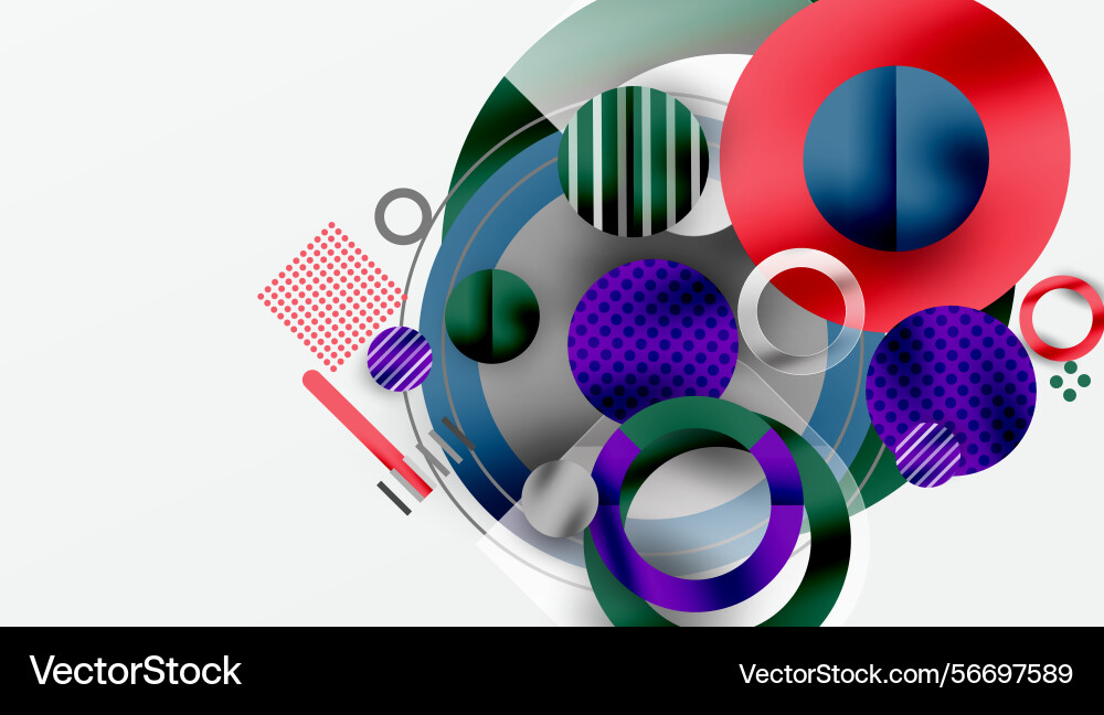 Abstract geometric shapes overlap circles lines Abstract geometric shapes overlap circles lines vector image