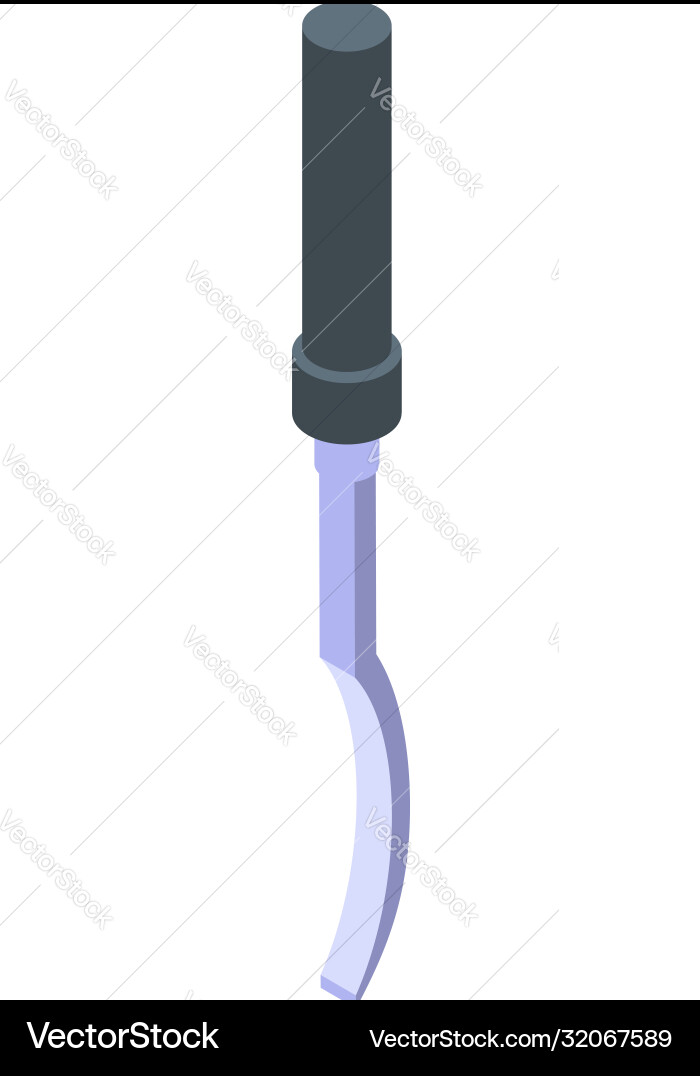 Carpenter chisel icon isometric style Carpenter chisel icon isometric style Vector Image