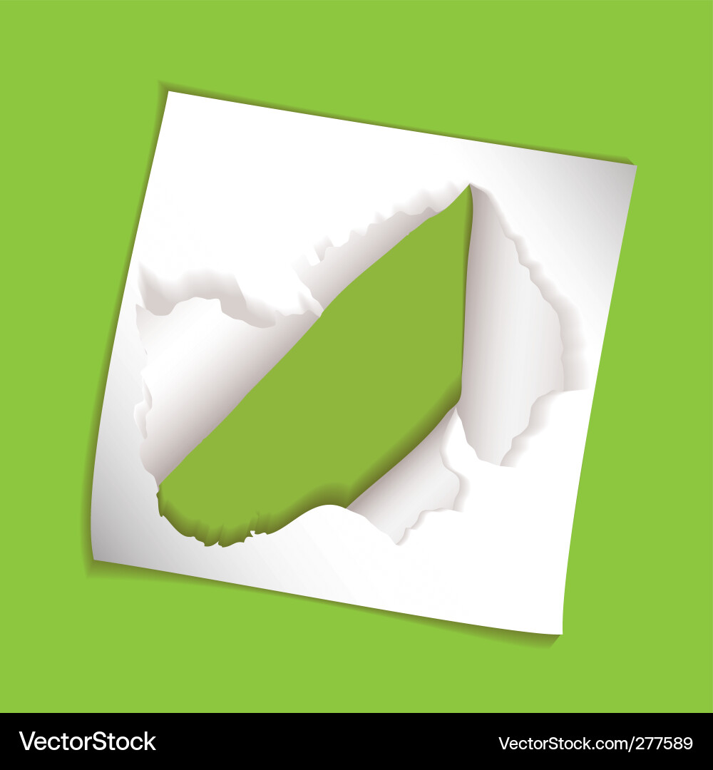 Paper element rip hole Royalty Free Vector Image