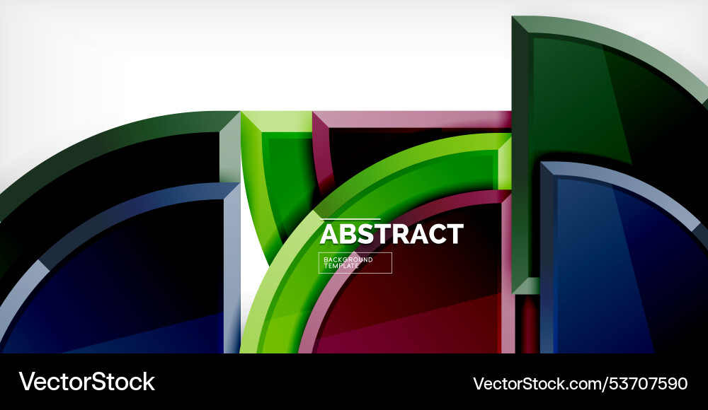 Abstract background - circles and round triangles Abstract background - circles and round triangles Vector Image