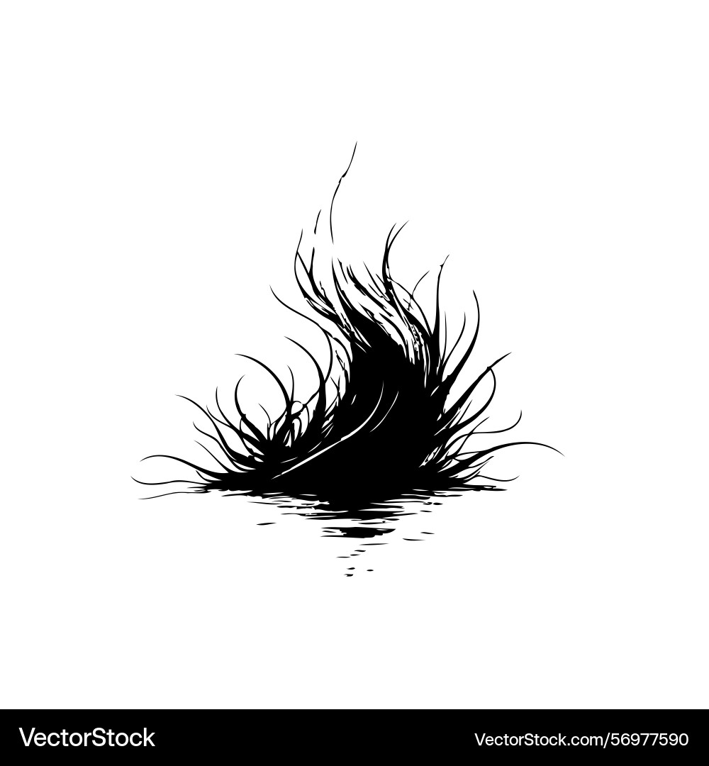 Abstract fluid brushstroke creating a captivating Vector Image