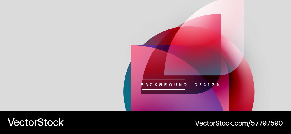 Abstract geometric shapes overlap creating Abstract geometric shapes overlap creating Vector Image