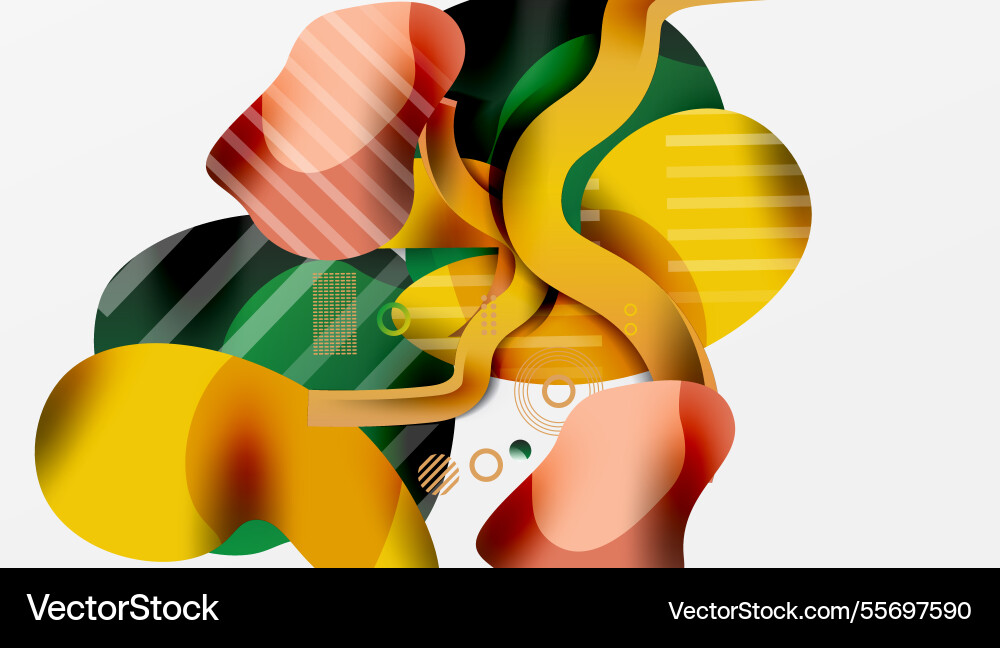 Abstract liquid shapes and lines background Abstract liquid shapes and lines background Vector Image