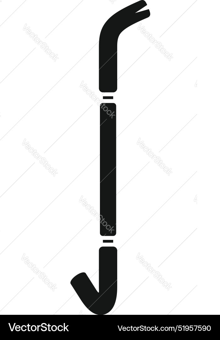 Crowbar tool breaking displaying security concept Crowbar tool breaking displaying security concept Vector Image