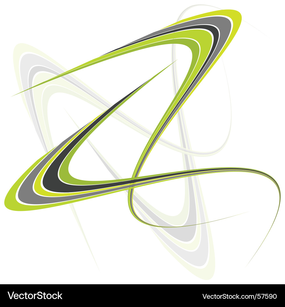 Dynamic Green Abstract Background vector image