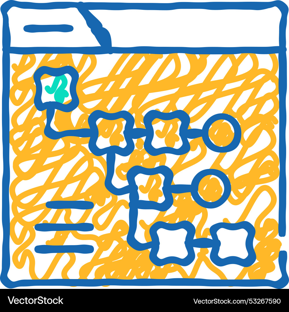 Exploratory data analysis icon doodle Exploratory data analysis icon doodle vector image