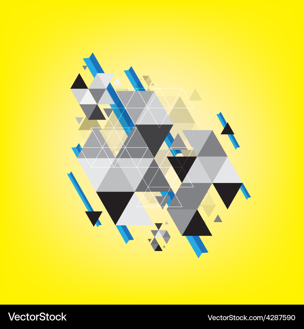 Geometric Triangle Array vector image
