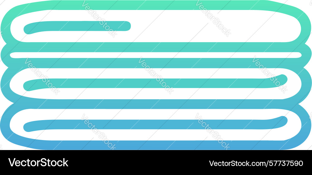 Set of stacked folded towels design generative ai vector image