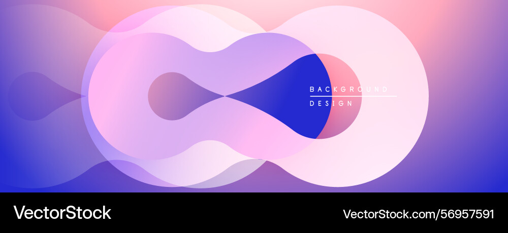 Abstract design features overlapping circles vector image