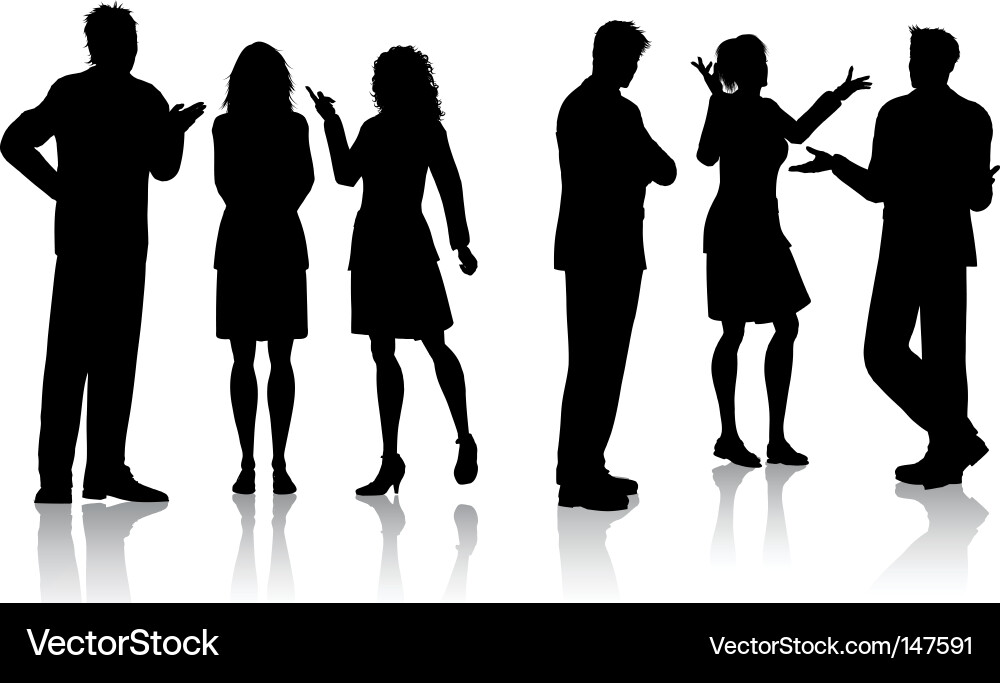 Business Team Meeting Vector Image