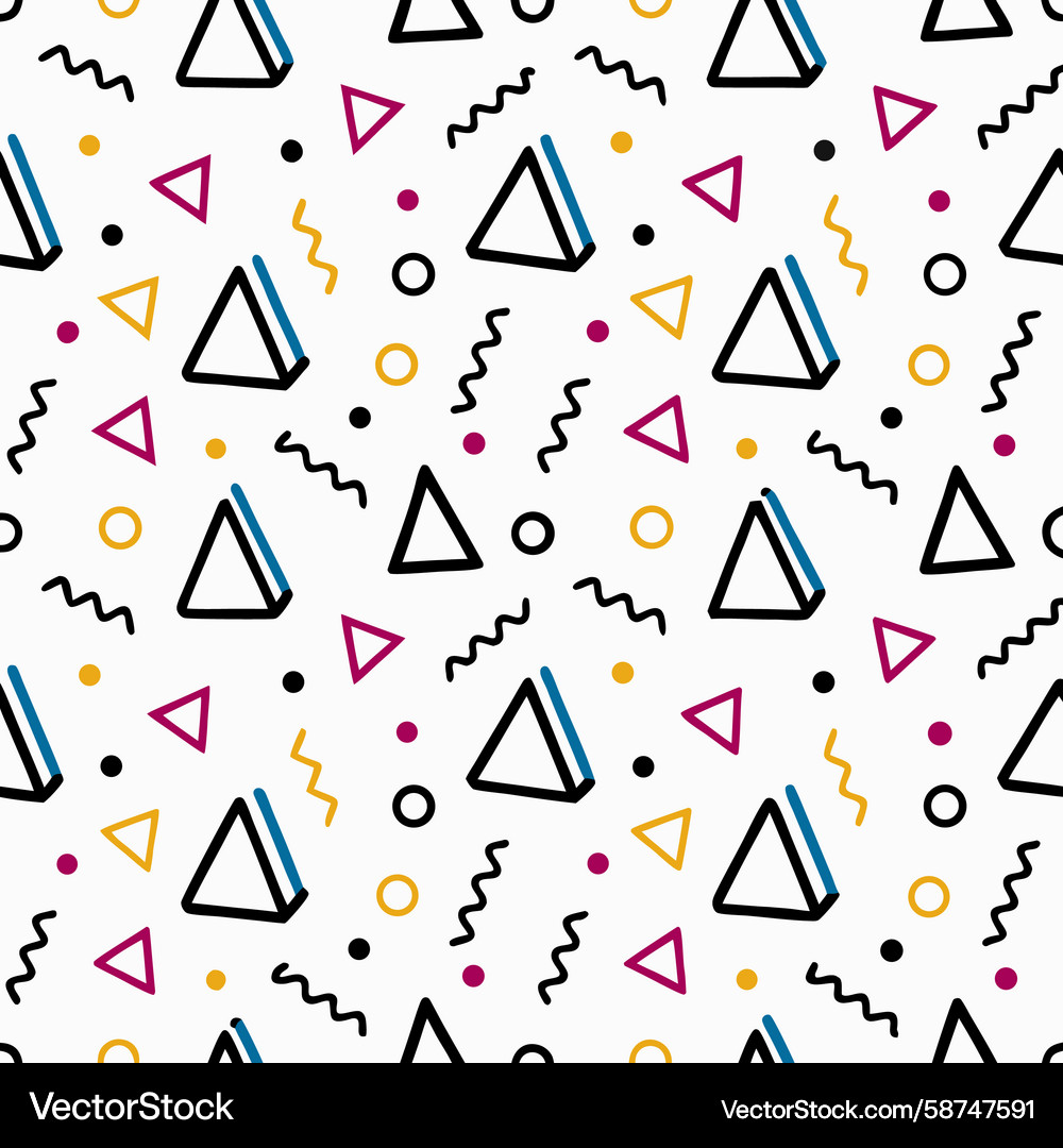 Geometric Triangle Pattern Vector Image