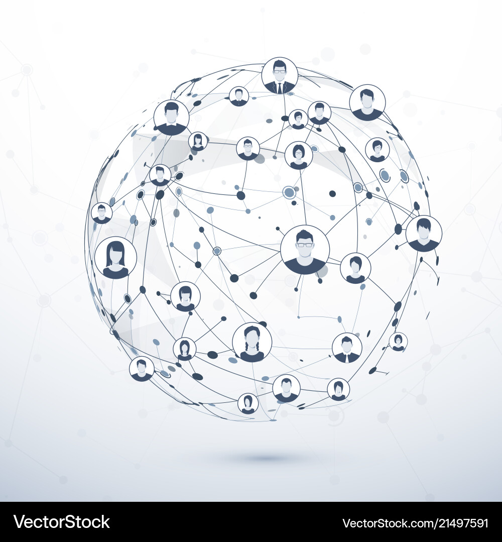 Global Network Connection vector image
