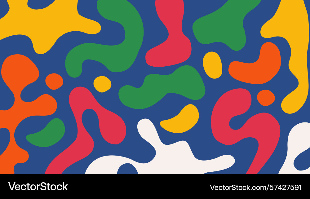 Playful abstract blob background Playful abstract blob background Vector Image