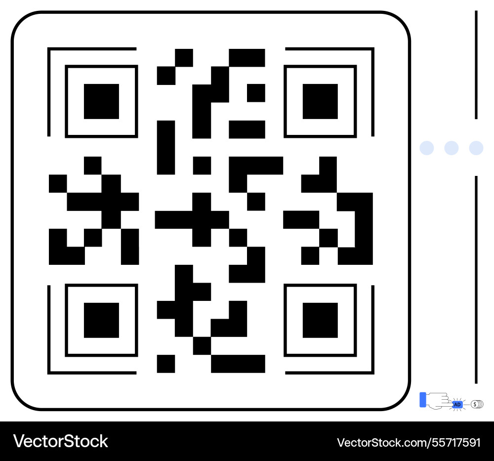 Qr code for digital interaction and connectivity Qr code for digital interaction and connectivity vector image