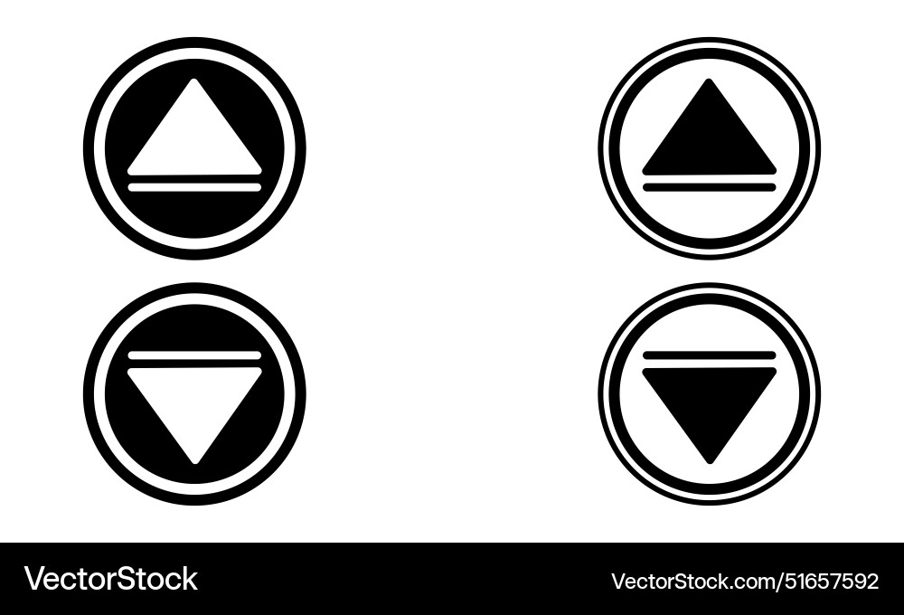 Arrow up and down icon Royalty Free Vector Image