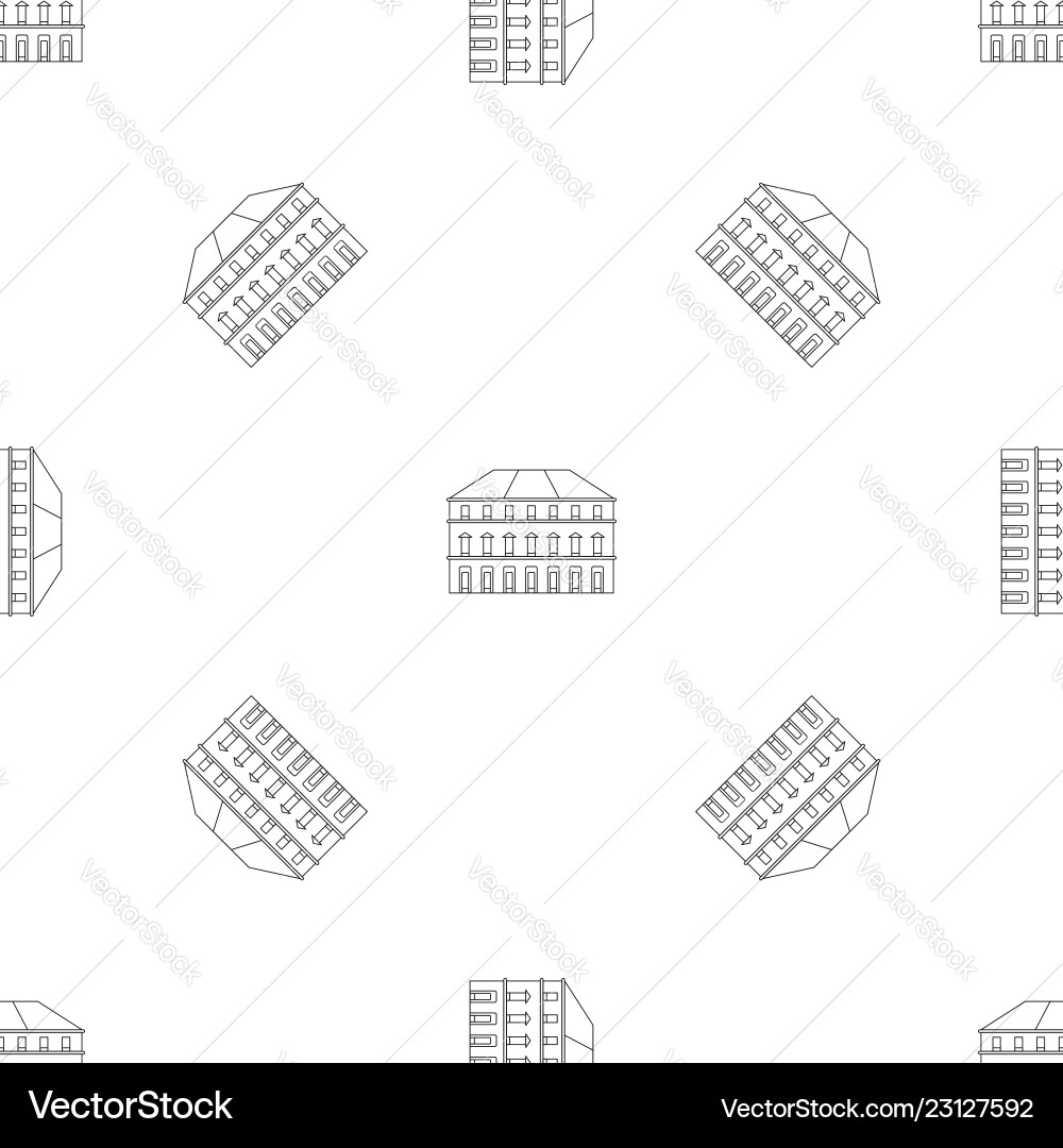 Building icon outline style Building icon outline style vector image