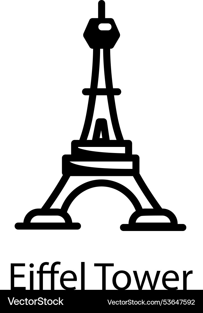 Eiffel tower Vector Image
