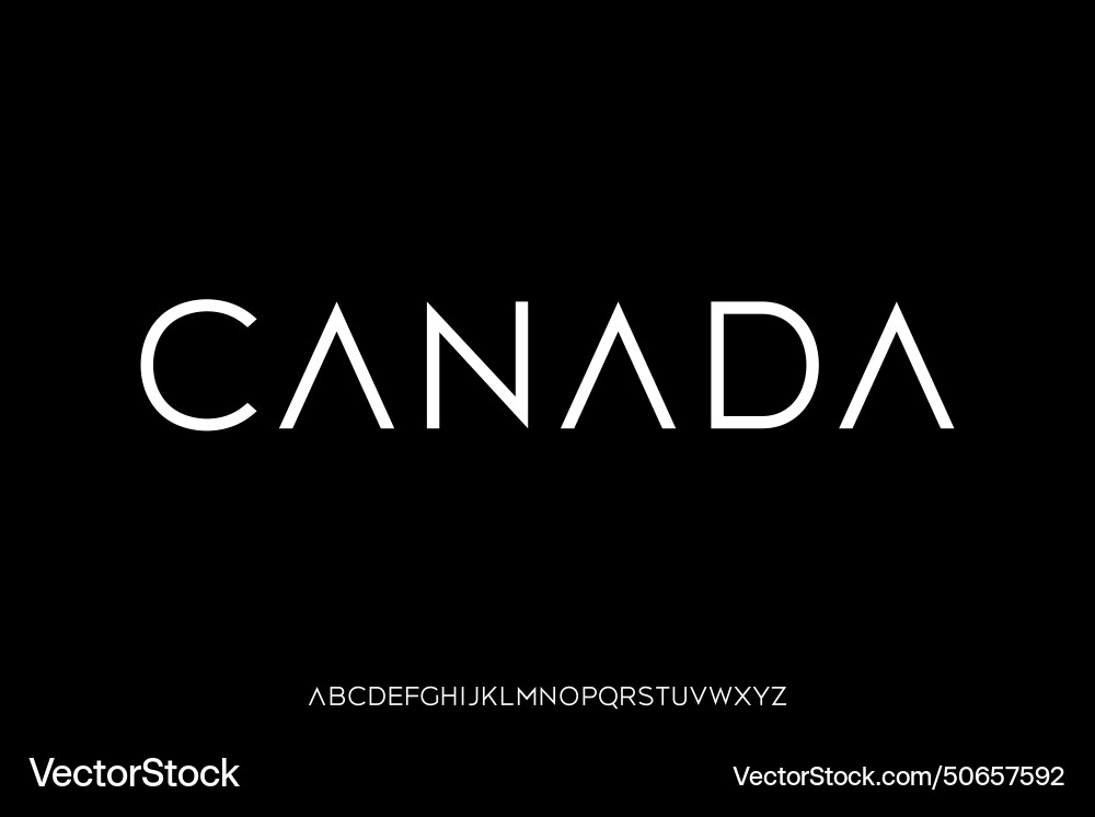 Modern abstract sharp sans serif alphabet display Modern abstract sharp sans serif alphabet display vector image
