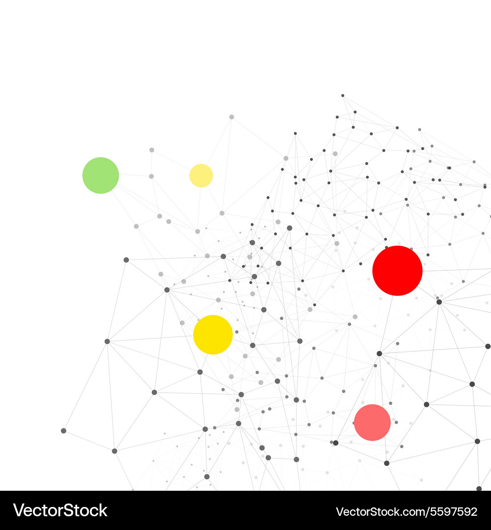 Network background abstract polygon Vector Image