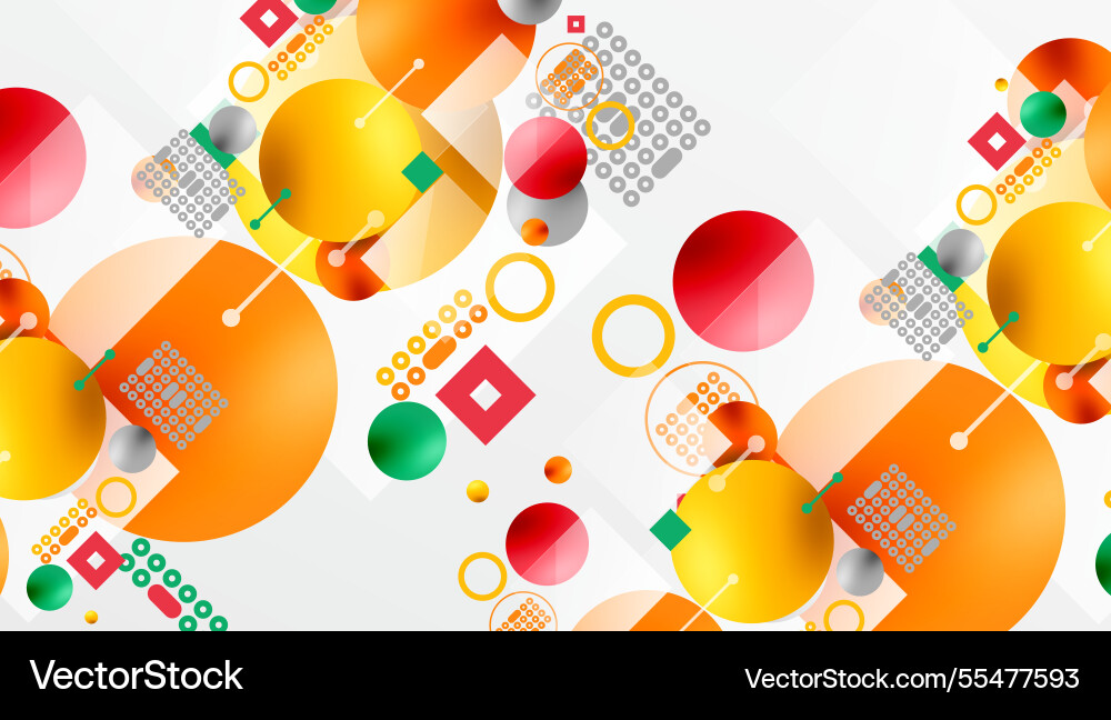 Circles and elements geometric abstract background Circles and elements geometric abstract background vector image