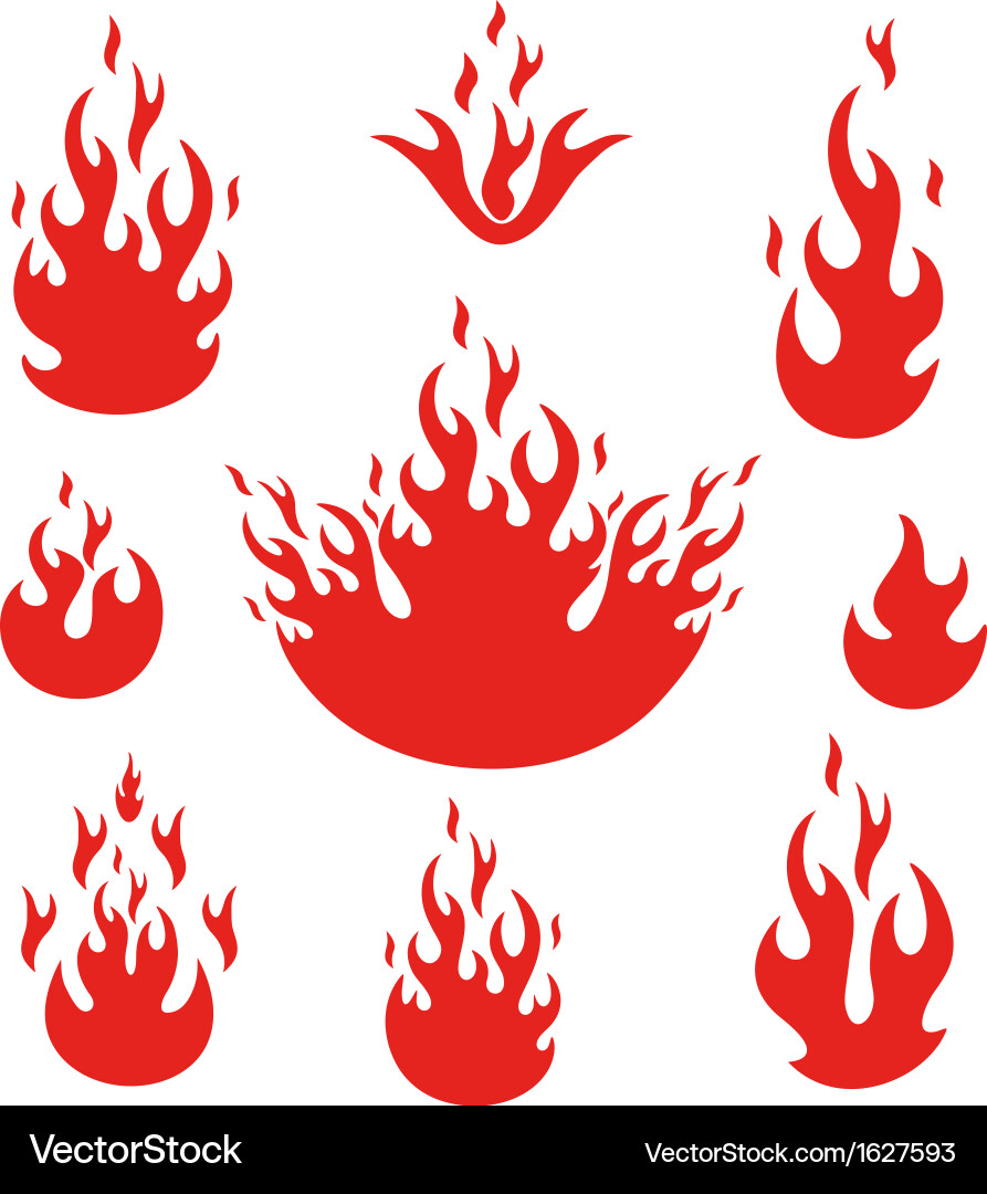 Fire vector image