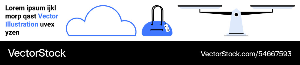 Modern technology and everyday objects including vector image