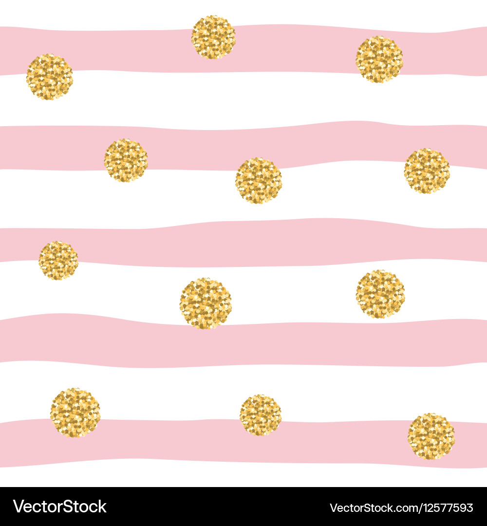 Seamless pattern with glitter confetti polka dot Vector Image