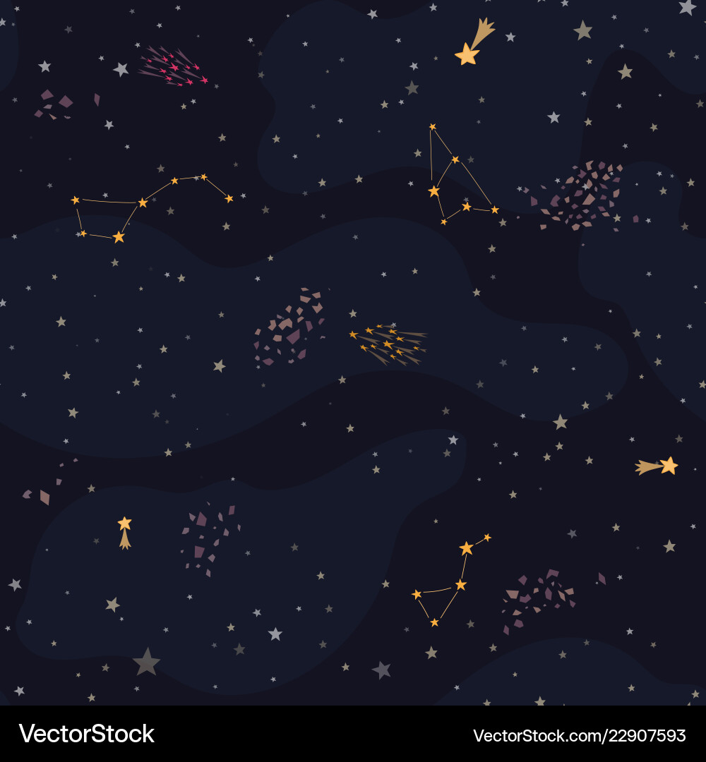 Space background with shining stars Space background with shining stars Vector Image