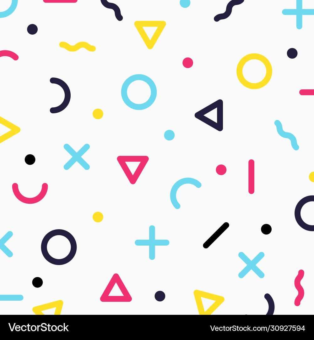 Abstract colorful geometric border pattern circle Abstract colorful geometric border pattern circle vector image