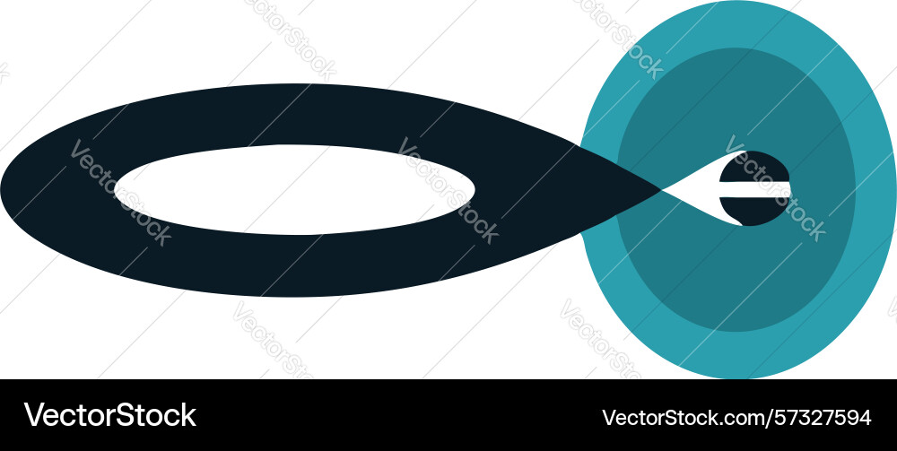 Abstract infinite loop or mobius strip icon Vector Image
