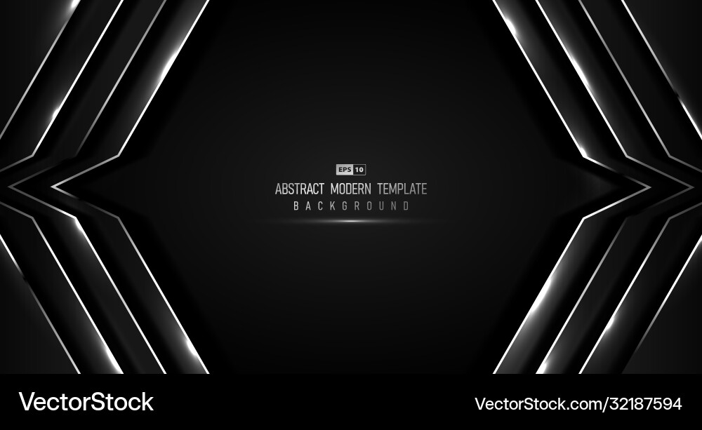 Abstract tech design gradient black luxury vector image