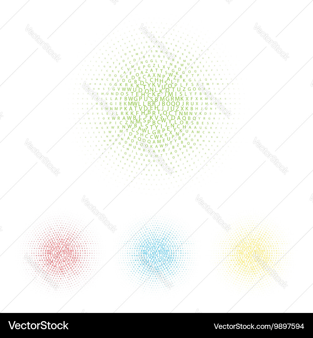 Text frame abstract background halftone effect Vector Image