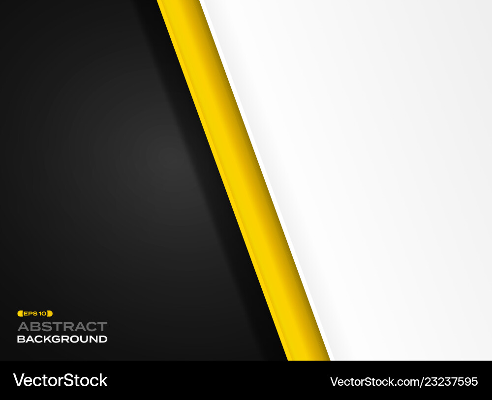 Abstract of futuristic technology yellow black Abstract of futuristic technology yellow black vector image