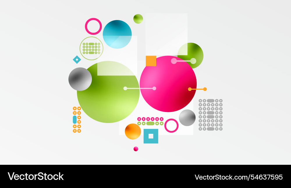Circles and elements geometric abstract background Circles and elements geometric abstract background vector image