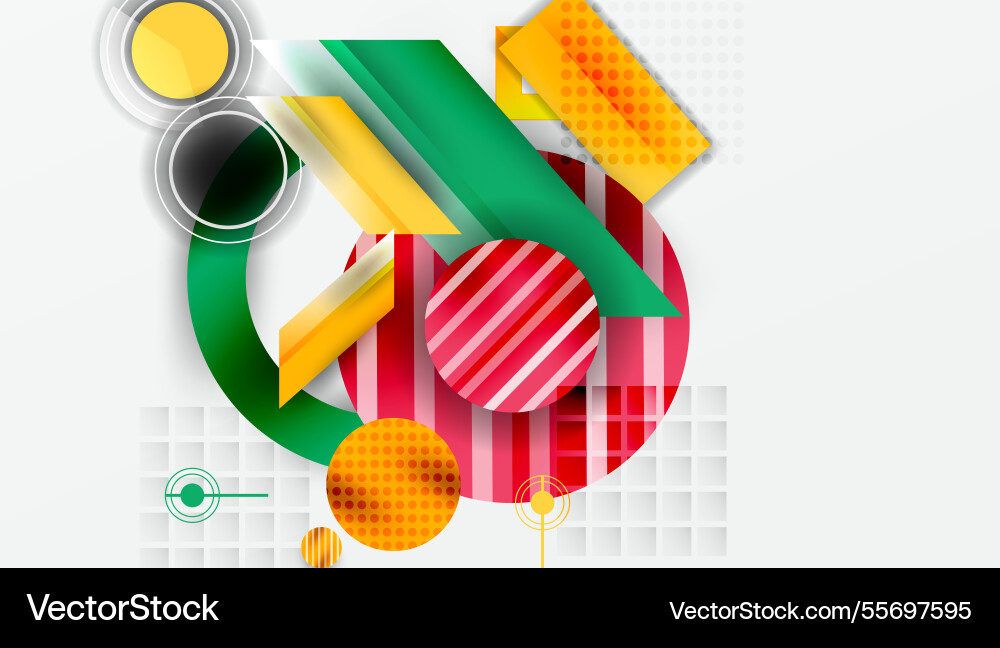 Dynamic complex geometric abstract background Dynamic complex geometric abstract background Vector Image