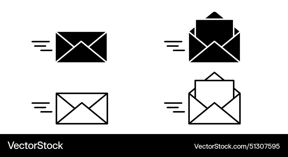 E-mail envelope send mail or letter with envelops E-mail envelope send mail or letter with envelops vector image