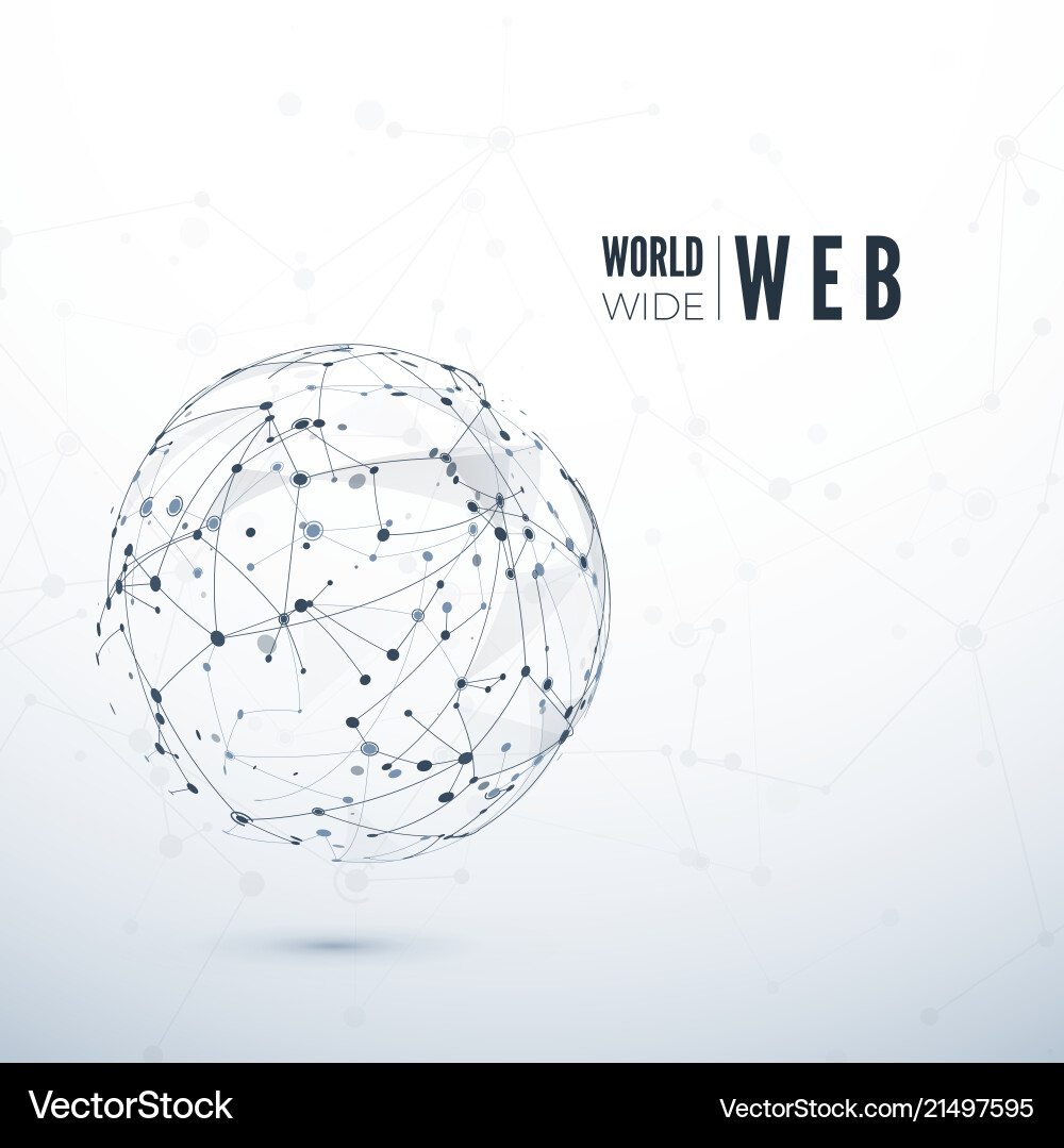 Global Data Network Concept vector image