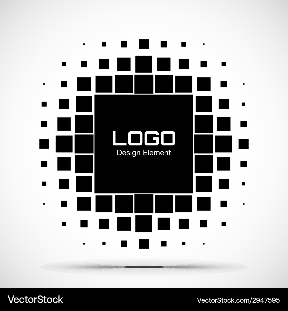 Halftone Pattern Element vector image