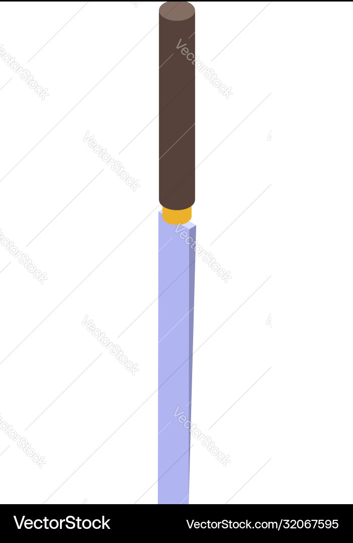 Handle chisel icon isometric style Vector Image