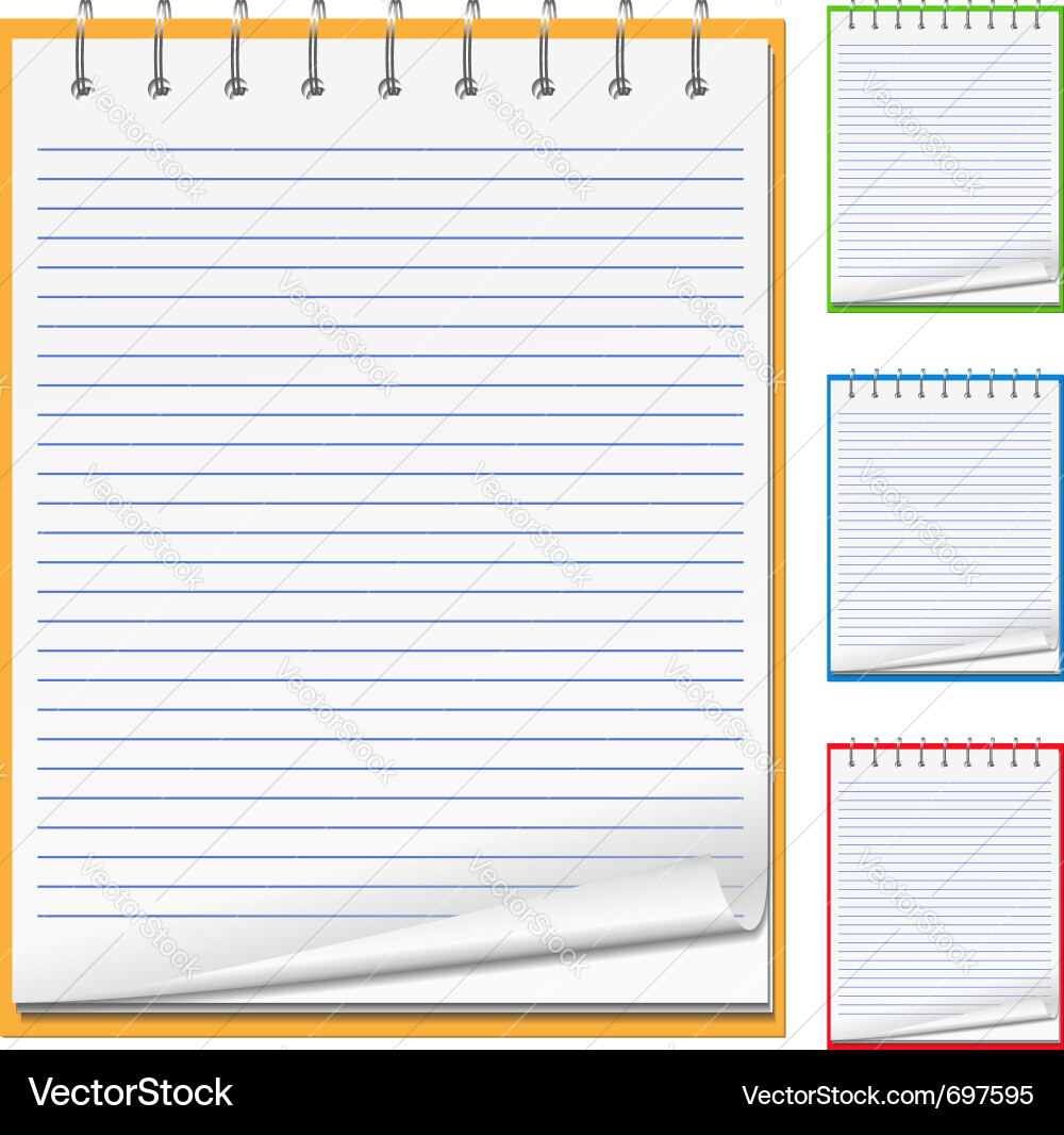 Notebook Royalty Free Vector Image - VectorStock